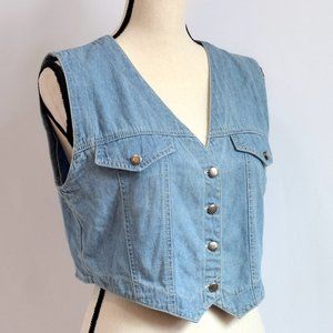 Vintage denim vest